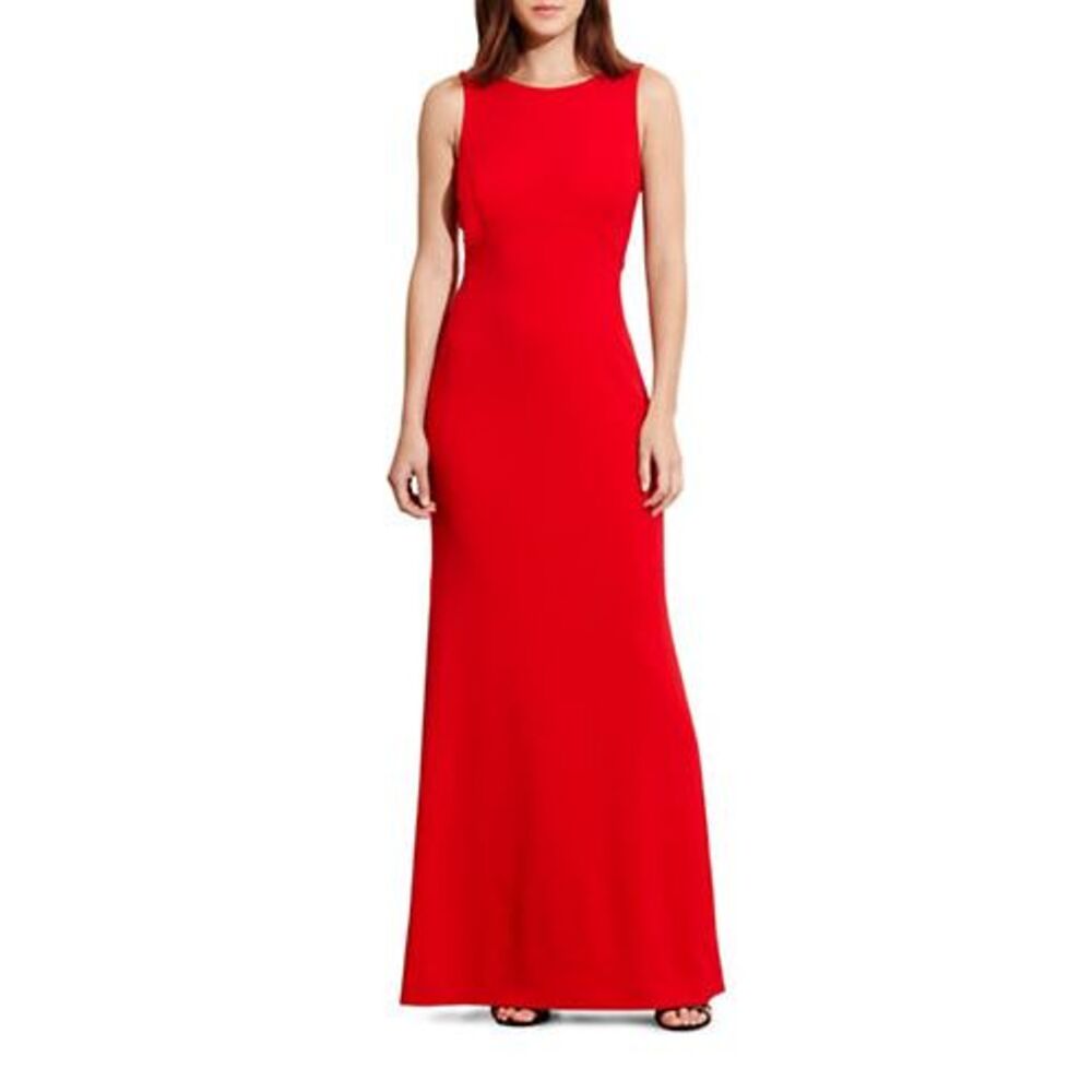 Lauren Ralph Lauren Cutout-Back Crepe Dress